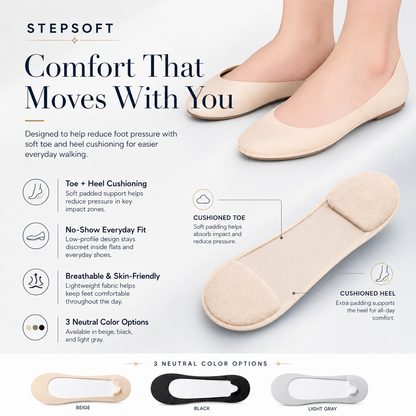 StepSoft cusion liner socks